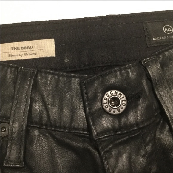 AG The Beau Skinny Slouchy Coated Jeans - Picture 4 of 8